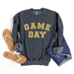 Game Day Sweatshirt, Game Day Shirt Women, Long Sleeve Game Day Tee, Sports Mom Sweatshirt, Basketball Shirt, Football Shirt, Baseball Shirt