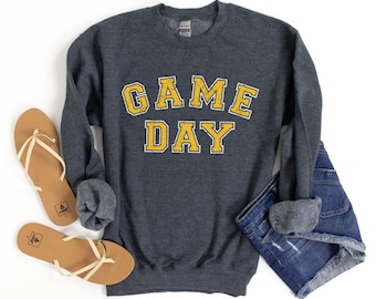Game Day Sweatshirt, Game Day Shirt Women, Long Sleeve Game Day Tee, Sports Mom Sweatshirt, Basketball Shirt, Football Shirt, Baseball Shirt