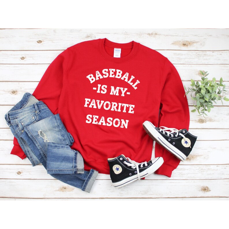 Baseball Sweatshirt Womens Baseball Sweater Cute Baseball Etsy