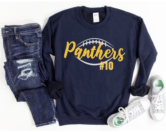 Football Sweatshirt, Custom Football Sweatshirt, Football Mom Shirt, Football Team Shirt, Personalized Football Sweater, Football Coach Gift