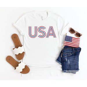 USA shirt. 4th of July shirt. Red, white and blue America shirt.