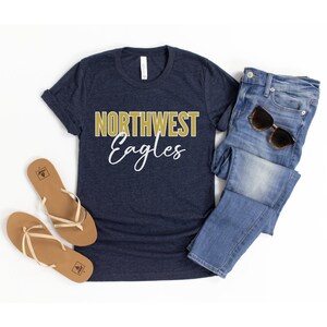 Personalized baseball shirt. Custom baseball Mom tee with team or mascot name and team colors.