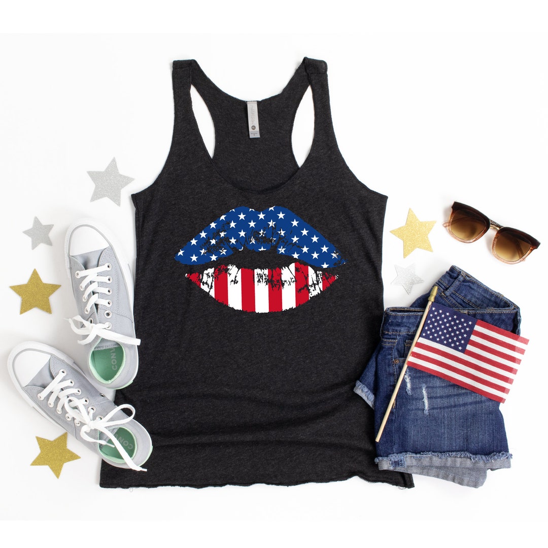 4th of July Tanks, Fourth of July Tanks for Women, American Flag
