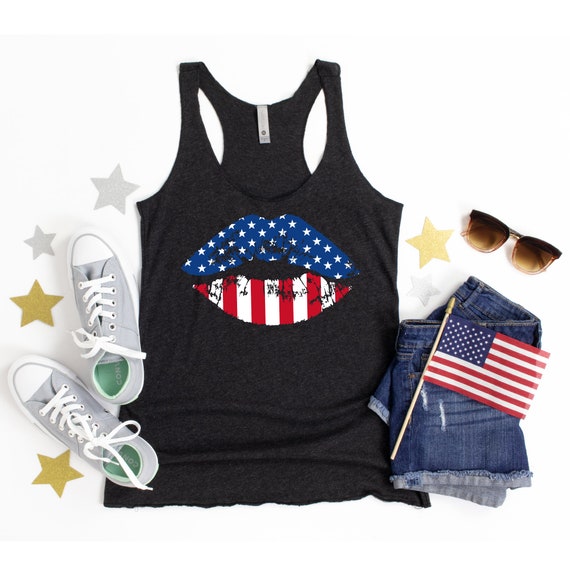 4th of July Tanks, Fourth of July Tanks for Women, American Flag