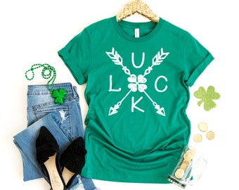 Camisetas del Día de San Patricio para mujer, camiseta de St Pattys, camiseta de la suerte, camisas shamrock, camiseta irlandesa, camisa de la suerte, sassy lassie, camisas para los profesores