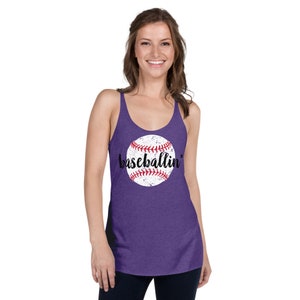 Baseball Mom Tank Top, Baseball Mom Shirts, Womens Baseball TShirts, Cute Baseball Tanks, Baseball Tanks for Women, Baseballin, Baseball Tee image 5