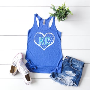KC Tank Top, Kansas City Tank, KC heart, Kansas City Tanks, Womens KC Shirt, Kansas Tank Top, Kansas City, Kansas Tshirts, Kansas City Tee