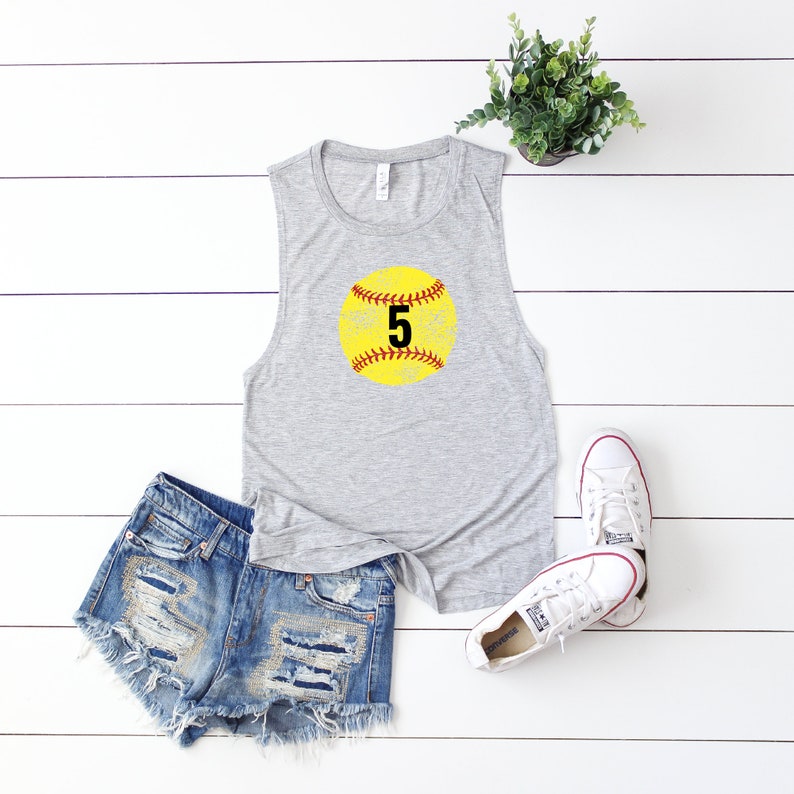 Custom Softball Tank Tops for Women Personalized Softball Etsy