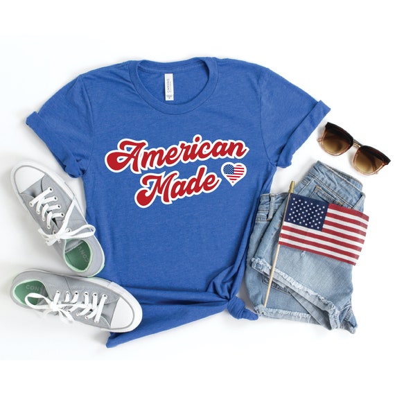 American Flag Shirt USA Shirt American Made Shirt Cute 4th | Etsy