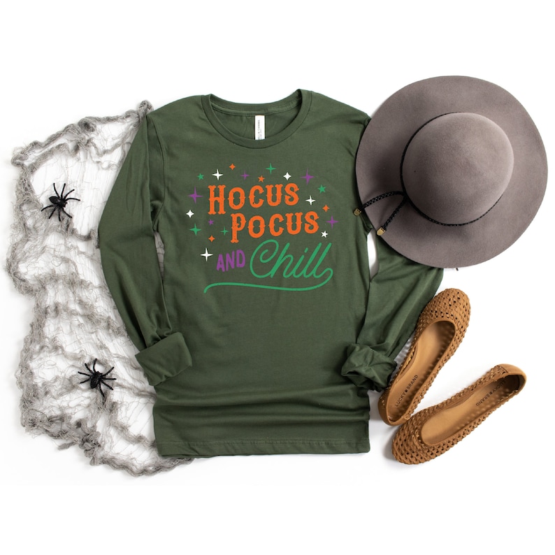 Hocus Pocus Halloween Shirt Women Long Sleeve Hocus Pocus - Etsy