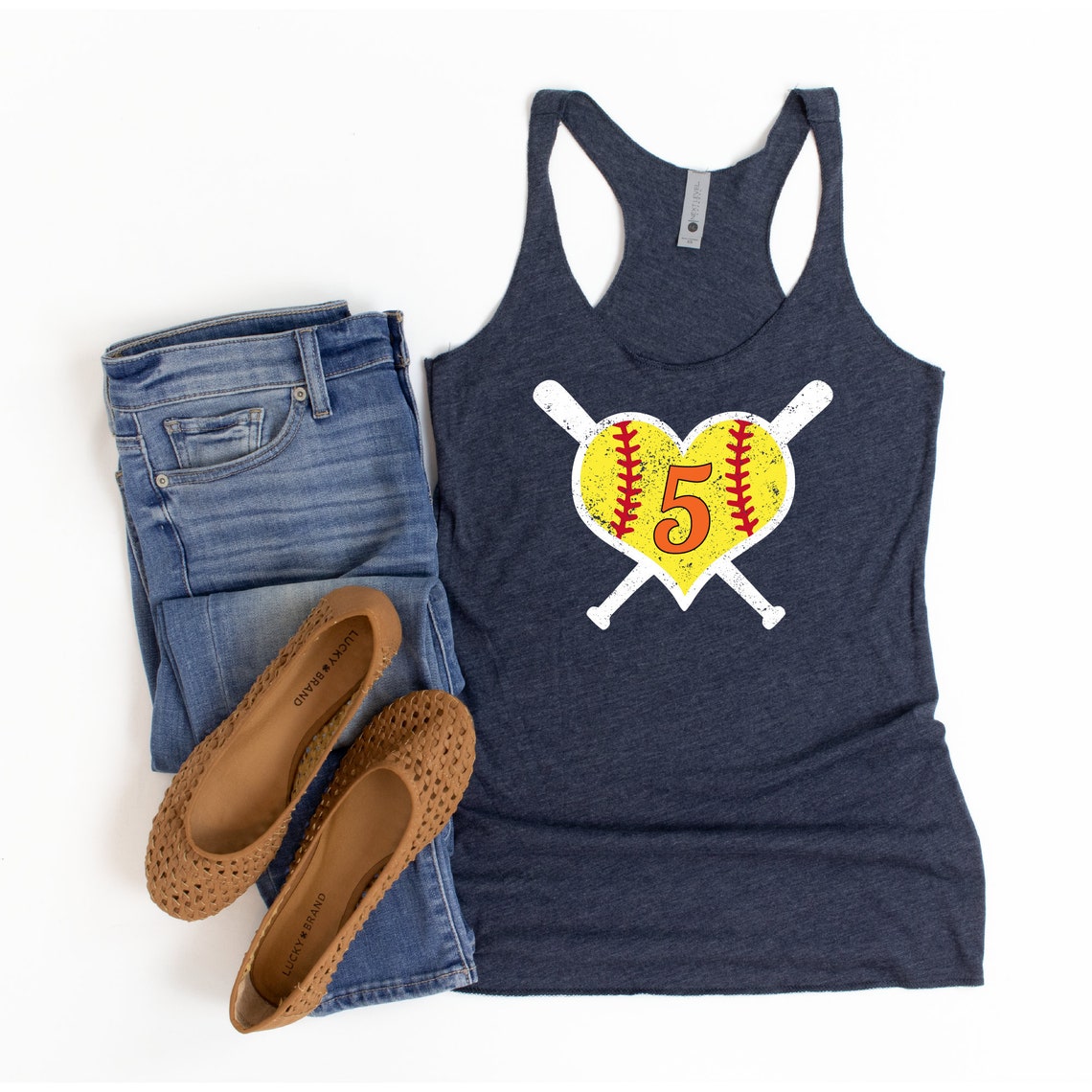 Softball Tank Tops Womens Softball Tanks Custom Softball Etsy