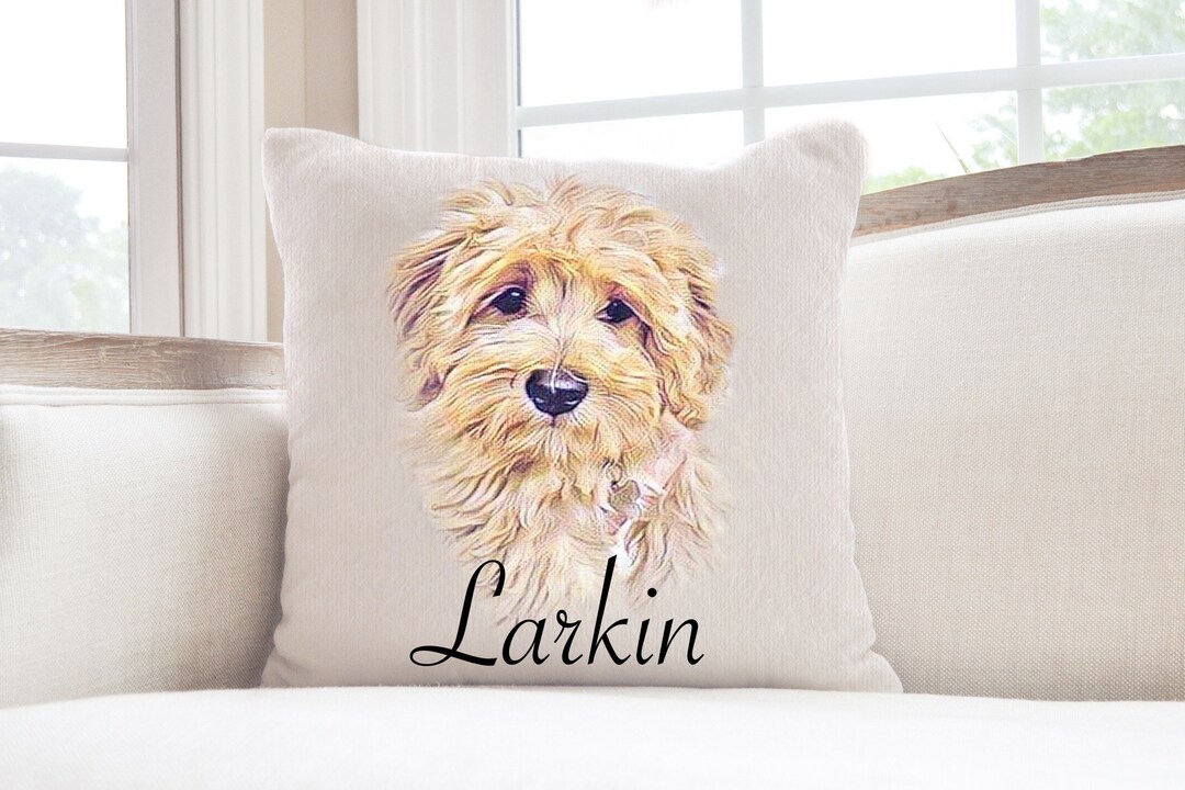 Custom Pet Pillow Dog, Personalized Pillow, Pet Memorial Gift, Dog ...