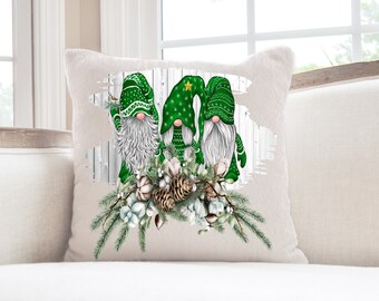 Decoración de almohadas de gnomos, decoración del hogar de Navidad, almohada de Navidad, funda de almohada de Navidad, decoración de Navidad, decoración, 18x18