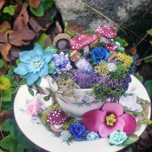 Fairy Teacup, Fairy Teacup Garden, Fairy Ornament