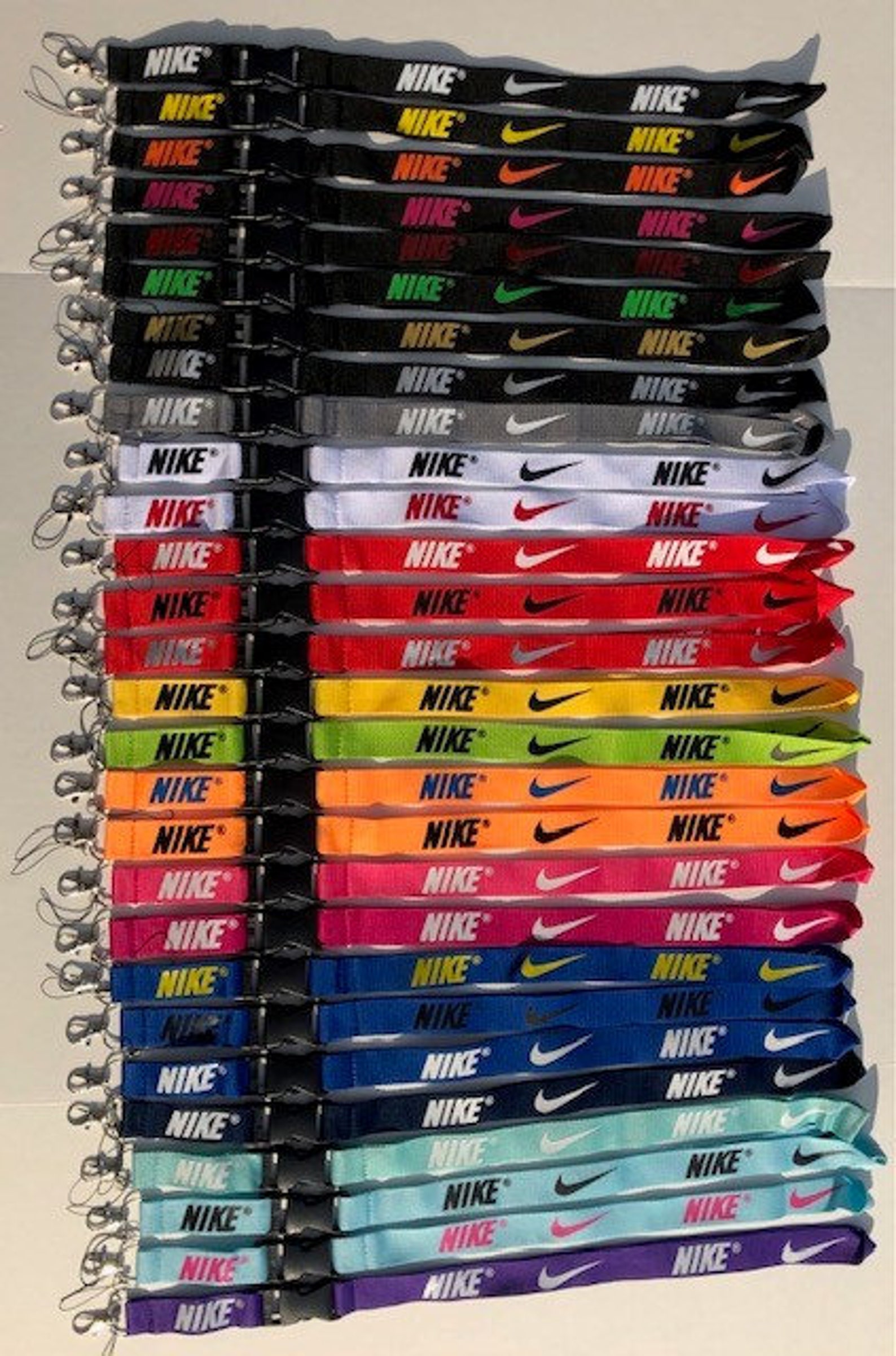 Nike Lanyard Detachable Keychain Badge ID Holder Phone Strap Etsy