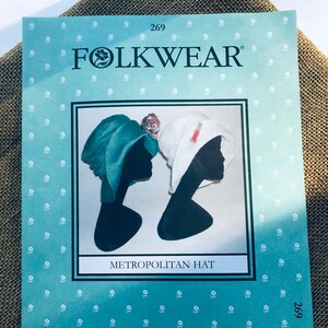 Folkwear 269 1920's Metropolitan Hat Paper Sewing Pattern Gorgeous, Fast & Easy to Sew // Adult Hat Sizes Small Large // UNCUT NEW 画像 4