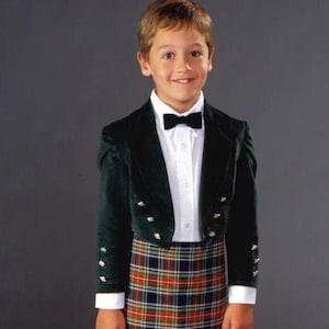 Folkwear #154 Child's Scottish Highlanders Kilt and Prince Charlie Jacket Paper Sewing Pattern - Authentic Child's Size 4 - 14 UNCUT NEW