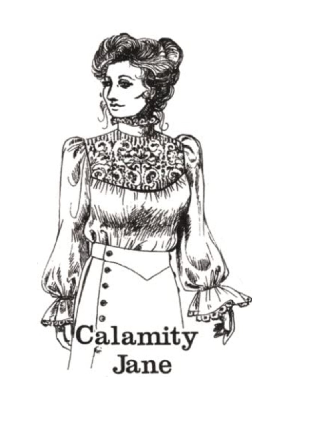 Buckaroo Bobbins Ladies' Romantic Era Blouses Authentic Vintage Western