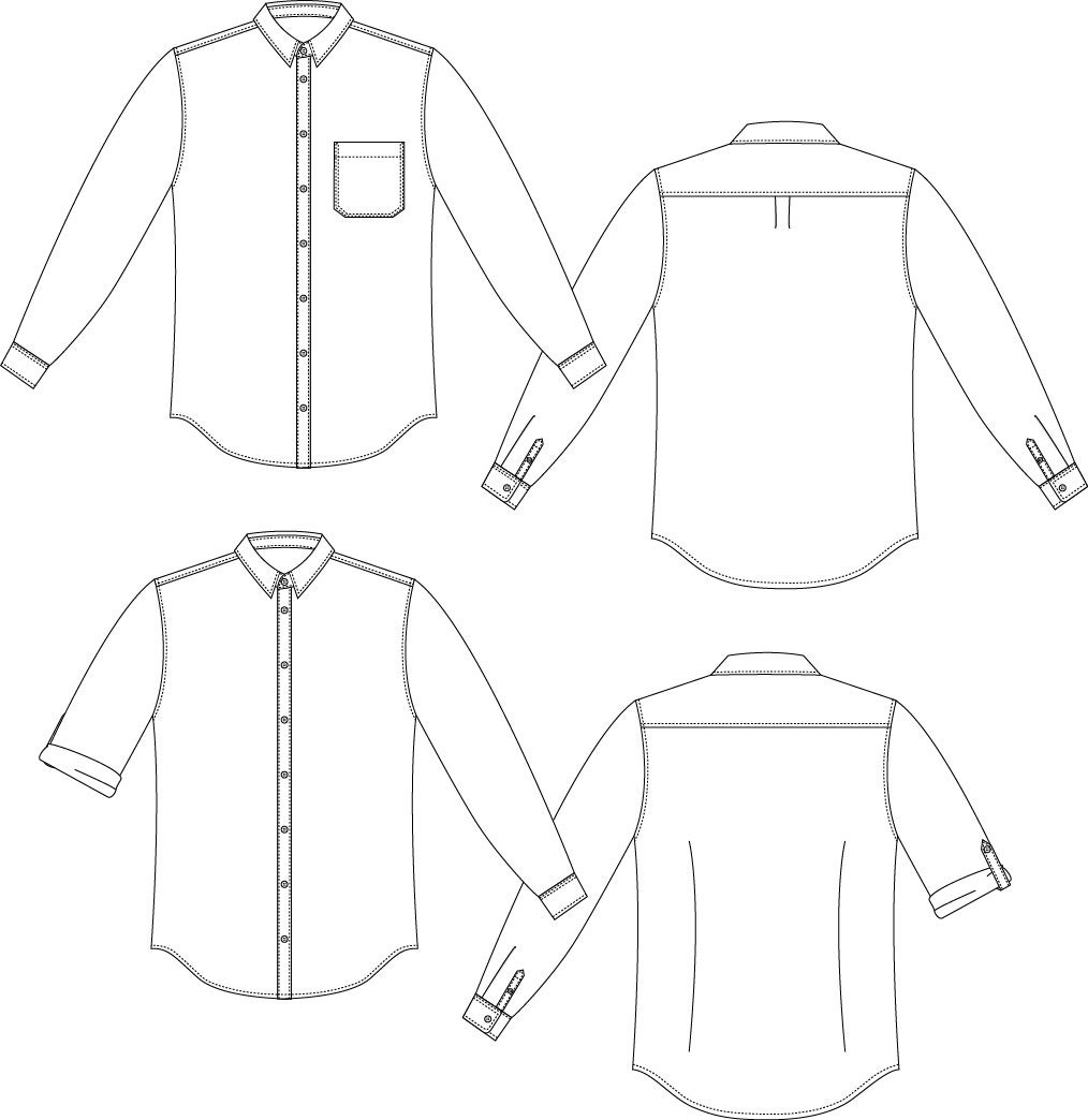 Men's Fairfield Button-Up by Thread Theory Designs - Sew Sew