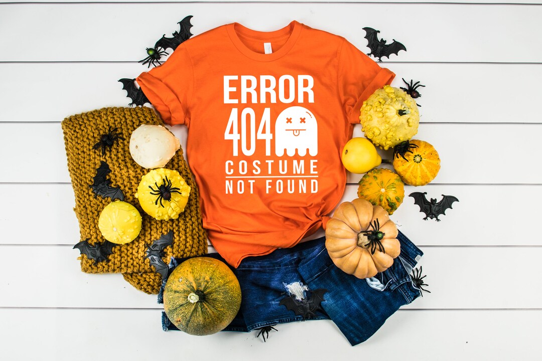 Error 404 Costume Not Found Halloween Shirt, Funny Computer Programmer ...