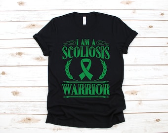 I Am A Scoliosis Warrior Shirt, Scoliosis Awareness T-Shirt, Lange Mouw, Sweatshirt, Hoodie, Tank Top