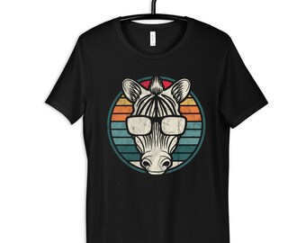 Zebra Shirt, Retro Zebra Sunglasses T-Shirt, Zebra Zoo Tee, Zebra Kids Tee, Hoodie, Long Sleeve, Sweatshirt, Tank Top