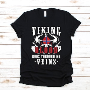 Viking T-Shirt, Viking Blood Shirt, Nordic DNA Shirt, Norse Viking, Valhalla Tee, Valknut Tank Top, Hoodie, Sweatshirt, Long Sleeve