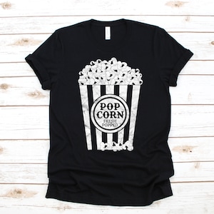 Popcorn T-Shirt, Movie Theater, Popcorn Lover Tank Top, Hoodie, Sweatshirt, Long Sleeve, Kids Tee Apparel Gift