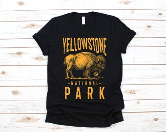 Yellowstone T-Shirt, Yellowstone National Park Bison Tank Top, Hoodie, Sweatshirt, Long Sleeve, Kids Tee, Toddler Tee