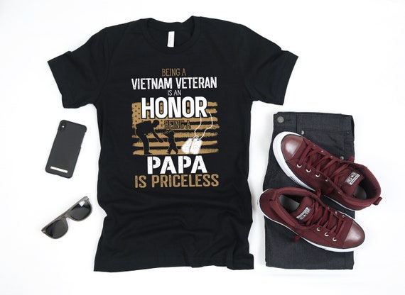 Papa Vietnam Veteran T-Shirt Vietnam Veteran Gifts Papa Vietnam Veteran T-Shirt Vietnam Veteran Gifts
