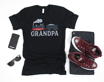 Camiseta del tren del abuelo, camisa del abuelo del tren, camiseta sin mangas del conductor del tren, sudadera, sudadera, manga larga, regalo de ropa