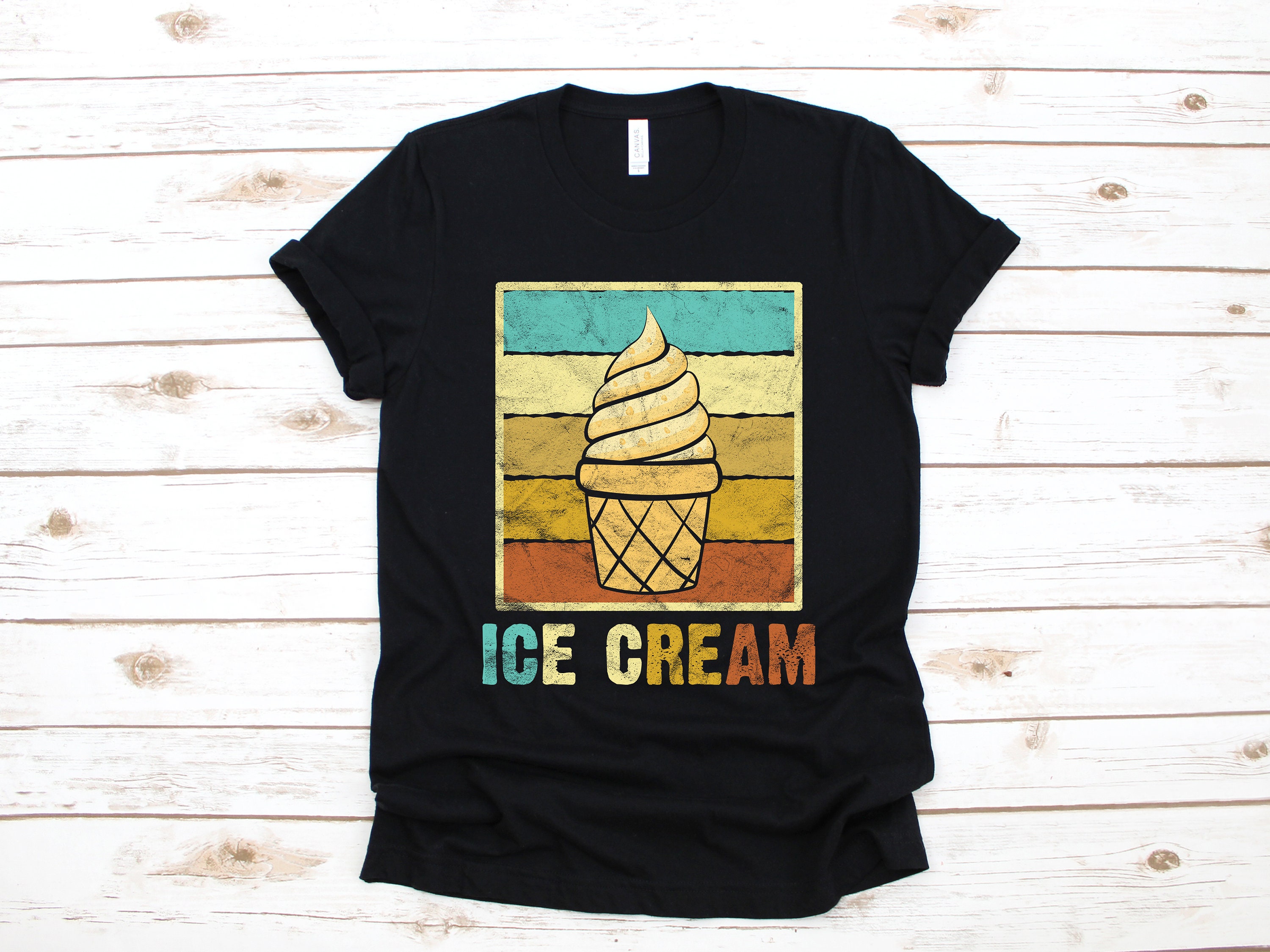 Ice Cream Shirt Retro Ice Cream TShirt Kids Tee Etsy