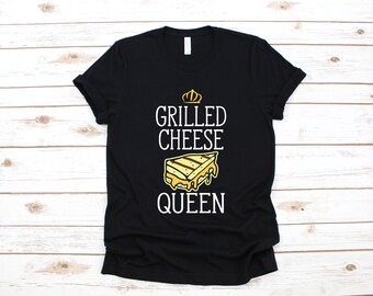 Grilled Cheese Queen Shirt, Funny Grilled Cheese T-Shirt, Girl Grilled Cheese Hoodie, Cute Long Sleeve