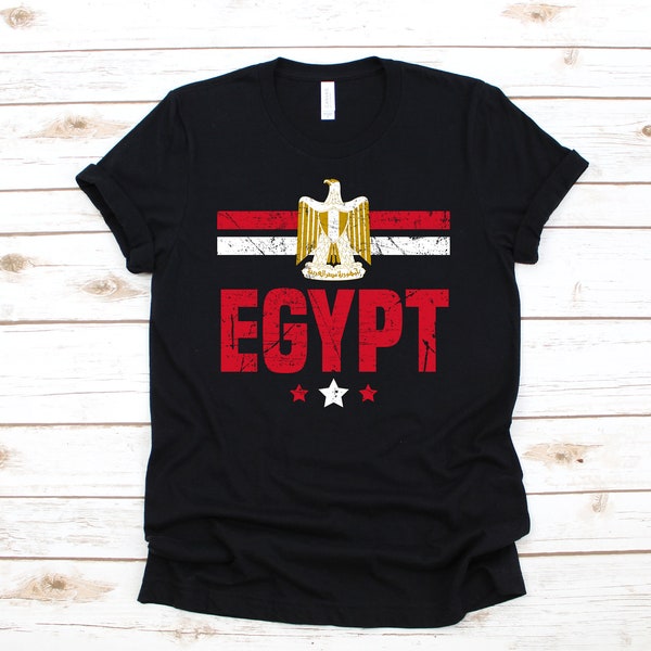 Egypte T-Shirt, Débardeur drapeau égyptien, Sweat à capuche, Sweat-shirt, Manches longues, Kids Tee Apparel Gift