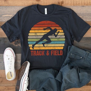 Track & Field T-Shirt, Track Runner, Retro Track and Field Tee, Tank Top, Hoodie, Sweatshirt, Long Sleeve, Kids Tee Apparel Gift