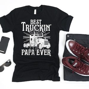 Meilleur camionneur Papa Trucker Papa Fathers Day, Tank Top, Hoodie, Sweatshirt, Long Sleeve, Hoodie, Apparel Gift