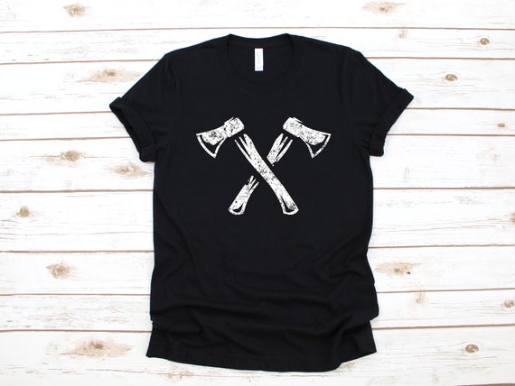 Crossed Axe T-Shirt - Distressed Axe Throwing T Shirt Crossed Axe T-Shirt - Distressed Axe Throwing T Shirt