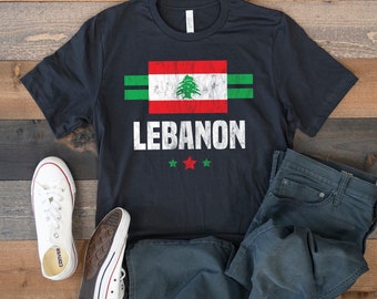 Lebanon Flag T-Shirt, Lebanon Tee, Lebanese Tank Top, Hoodie, Sweatshirt, Long Sleeve, Kids Tee Apparel Gift