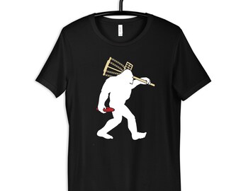 Bigfoot Disc Golf T-Shirt, Sasquatch Frolf Hoodie, Womens Tees, Long Sleeve, Kids Tee, Toddler Shirt, Sweatshirt, Tank Top