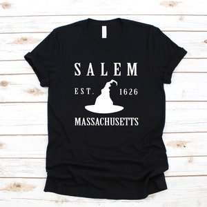 Salem T-Shirt, Salem Massachusetts Tank Top, Salem Halloween Hoodie, Sweatshirt, Long Sleeve, Kids Tee Apparel Gift