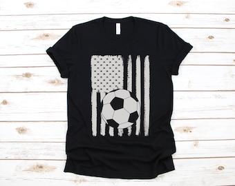 Soccer USA Camiseta de bandera, futbol american flag shirt, patriot soccer tank top, sudadera, sudadera, manga larga