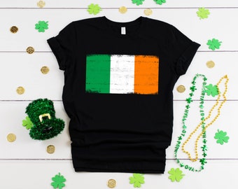 Irish Flag Shirt | Ireland St. Patricks Day Outfit | T-Shirt | Hoodie | Sweatshirt | Long Sleeve |   Apparel Gift