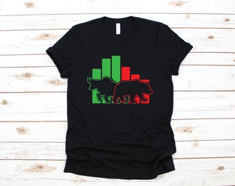 Bull Bear Stock Investing camiseta, Funny Stock Investor Shirt, Stock Market, Stock Broker Day Trader Investing, Sudadera, Sudadera