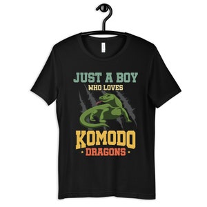 Boy Who Loves Komodo Dragons Shirt, Komodo Dragon Kids Tee, Toddler T-Shirt, Kids Hoodie