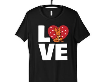 Liefde Kangoeroe Shirt, Leuke Kangoeroes T-Shirt, Zoo Kids Tee, Hoodie, Tank Top, Sweatshirt, Peuter Tee