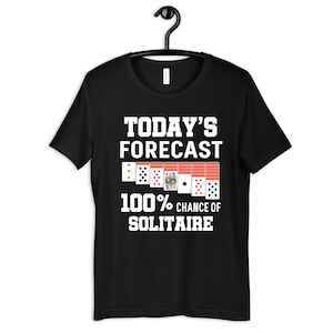 Camisa Solitaire, Camiseta Divertida Solitario, Sudadera con capucha, Manga Larga, Sudadera, Camiseta sin mangas