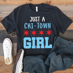 Chi-Town Girl T-Shirt, Chicago Girl Tee, Kids Hoodie, Toddler Tee, Tank Top, Hoodie, Sweatshirt, Long Sleeve, Kids Tee Apparel Gift