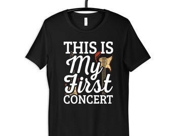 First Concert T-Shirt, 1st Concert Tee, Guitar Hoodie, First Show Long Sleeve, Premiere Event Tank Top