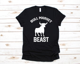 Bull Market camiseta, camisa de inversor de acciones divertida, corredor de bolsa alcista mercado comerciante comerciante invertir regalo, sudadera, sudadera, manga larga