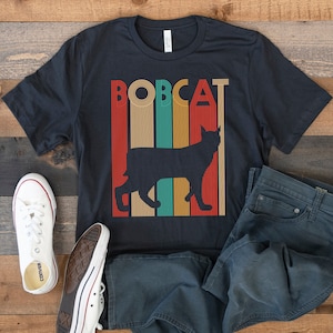 Bobcat T-Shirt, Retro Bobcats Tank Top, Hoodie, Sweatshirt, Long Sleeve, Kids Tee Apparel Gift